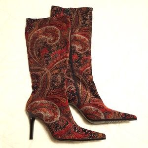 Velvet Paisley Bronx Boots